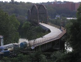 Picture of riverton bridge showing completed decking