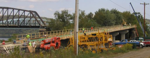 Picture of ramp under construction showing abive detail